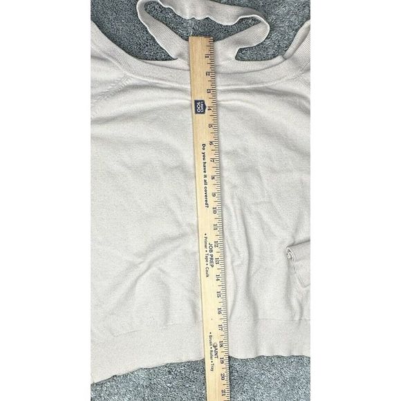 525 America Born in Bklyn Collared Women's Sweater Ivory Large NWOT‎ - Picture 5 of 10